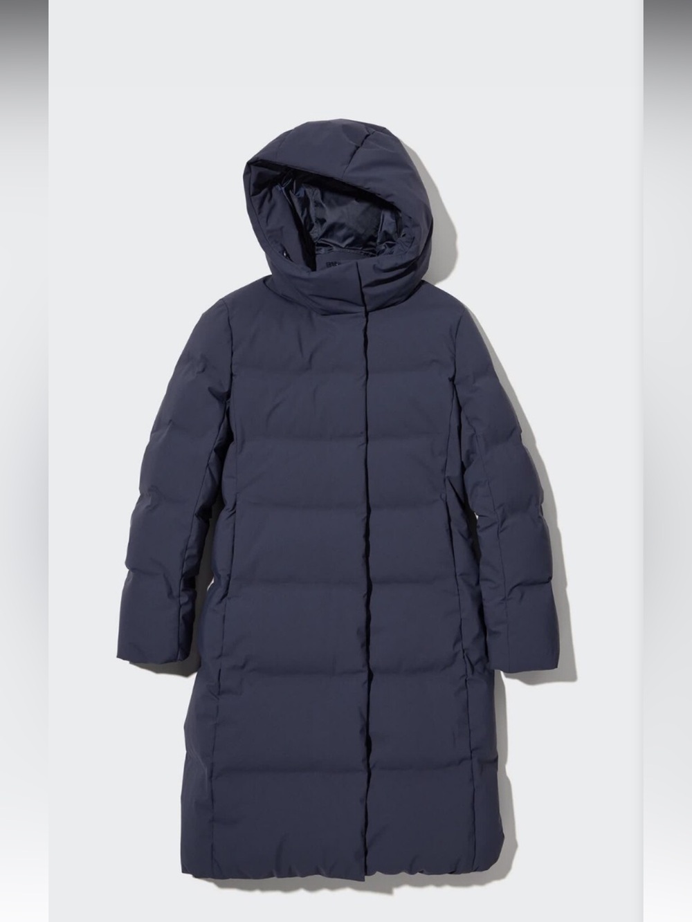 Uniqlo seamless down jacket navy blue small